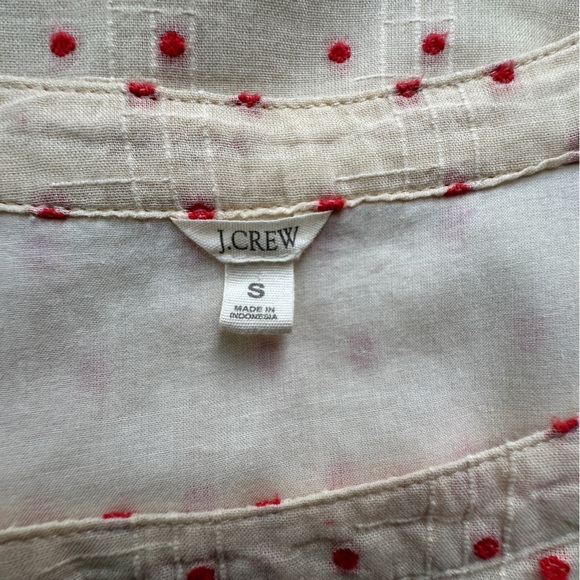 J CREW NWOT POLKA DOT PUFF SLEEVE COTTON DRESS LINED | SIZE: SMALL - Picture 8 of 8